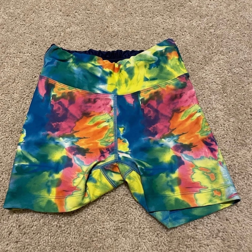 Oiselle Spandos Running Shorts - Tie Dye - Size XS